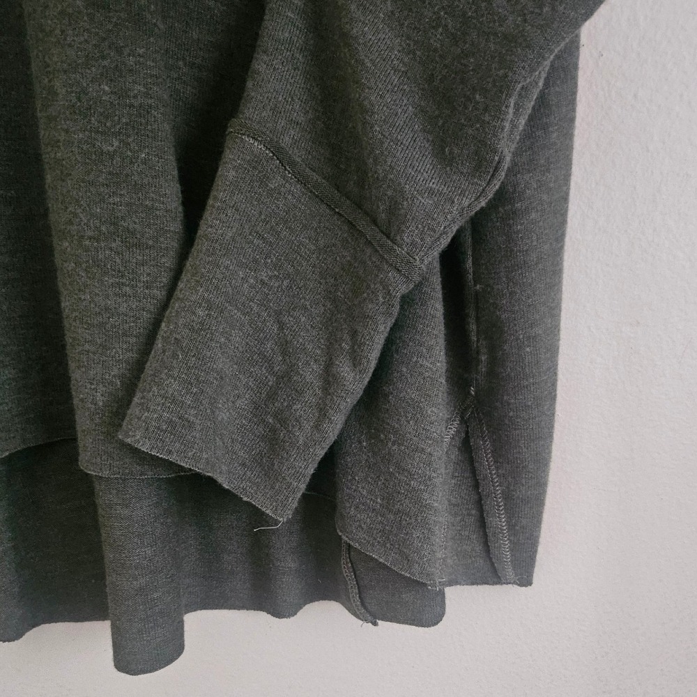 Michael Stars Treasure Brushed Jersey Tunic Top 2X Olive Thumbholes Cozy Earthy - Picture 11 of 12